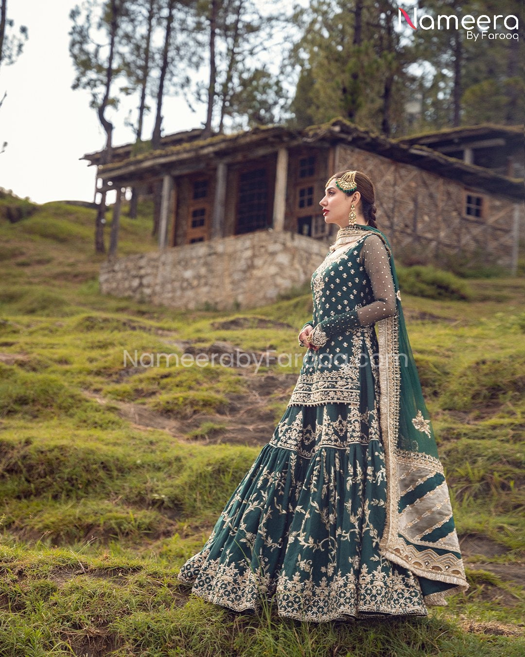 Green Bridal Dress