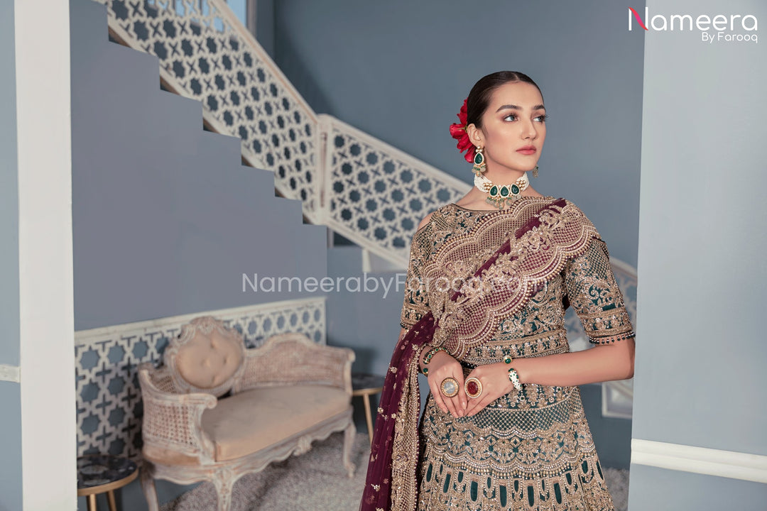 Green Lehenga Choli Dupatta