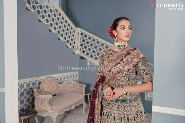Green Lehenga Choli Dupatta