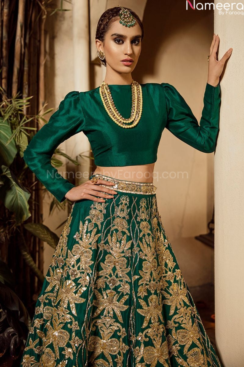Green lehenga choli