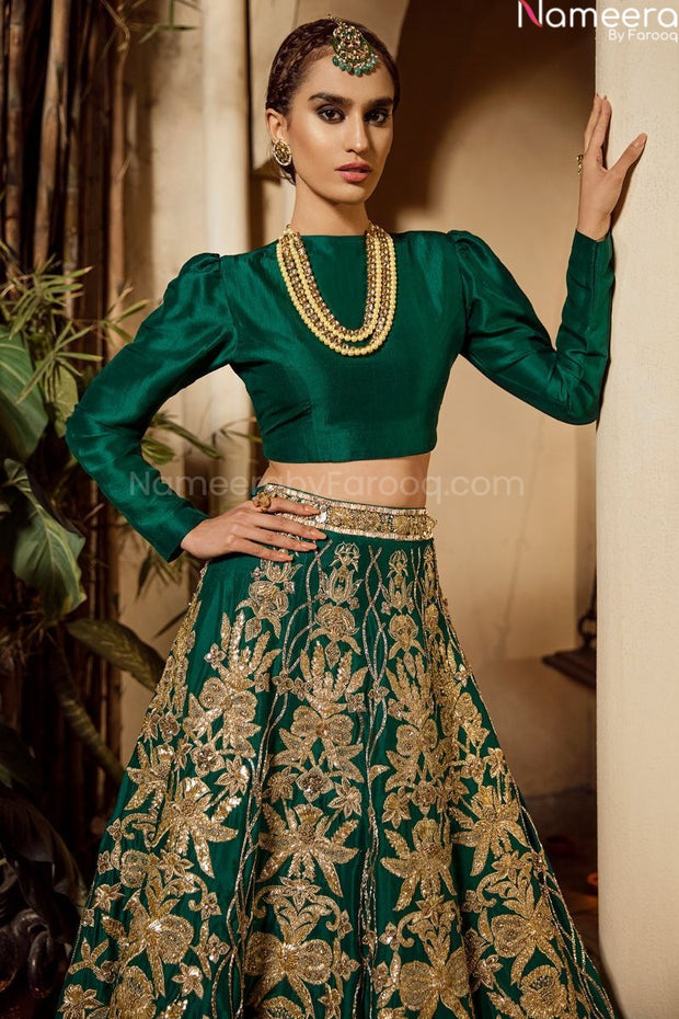 Green lehenga choli