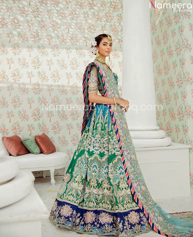 Green Pakistani Bridal Dresses