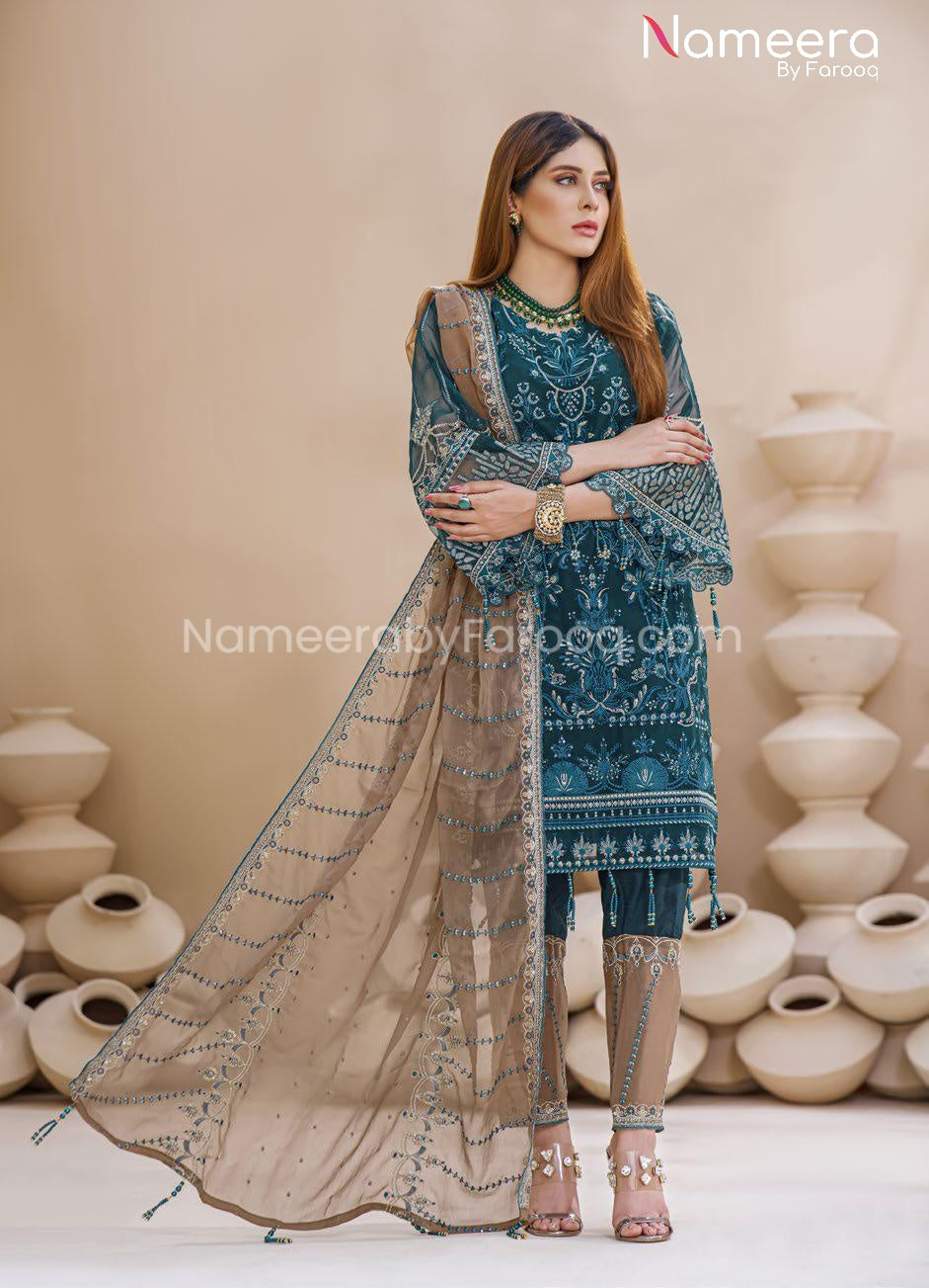Green Pakistani Dress