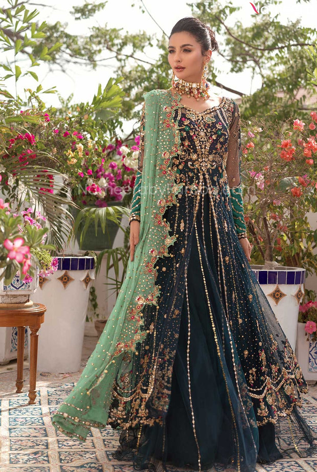 Green Pakistani Wedding Dresses