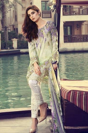 Pakistani Lawn Dress Chiffon Dopatta Maria B in USA