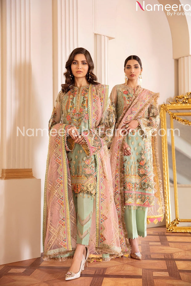 Green and Pink Suit