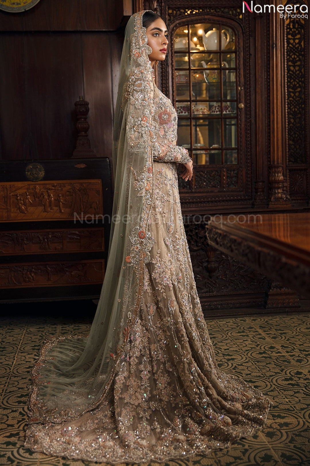 Grey Bridal Dress