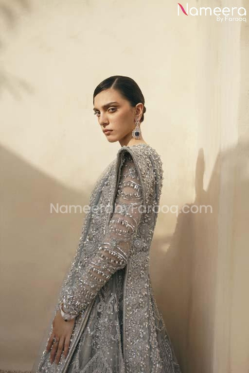 Grey Bridal Dresses Pakistani