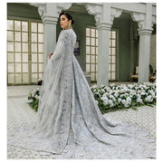 Embellished Grey Gown Lehenga Pakistani Wedding Dresses