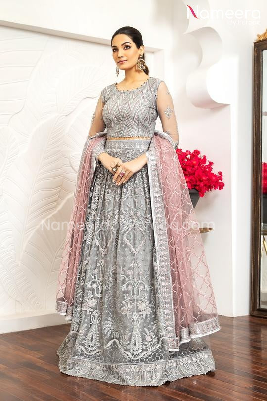 Grey Lehenga Choli
