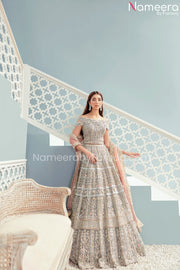 Grey Lehenga Choli