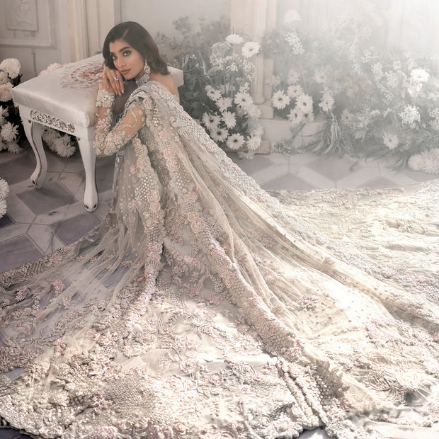 Silver Mermaid Wedding Dress – Adela Designs
