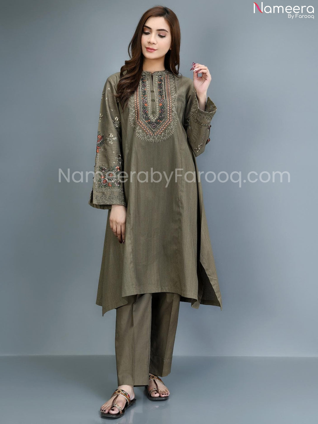 Grey cotton dress