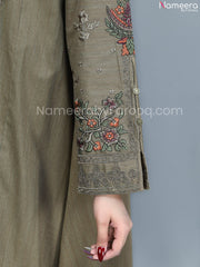 Grey Cotton Dress eid dress online