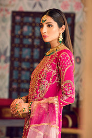 Latest designer embroidered grip dress in lavish pink color # P2441