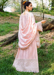 Heavily Embellished Sana Safinaz Pink Kameez Gharara 2023
