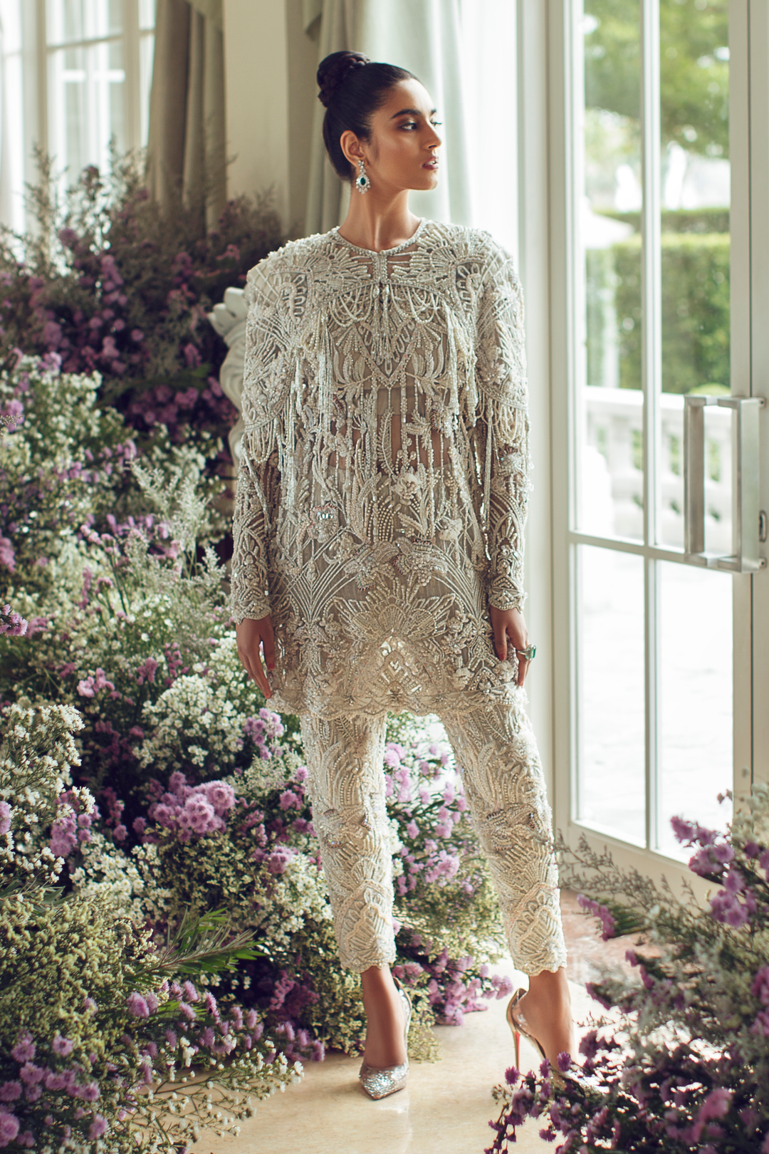 Heavily Embroidered Shirt Trouser Indian Wedding Wear