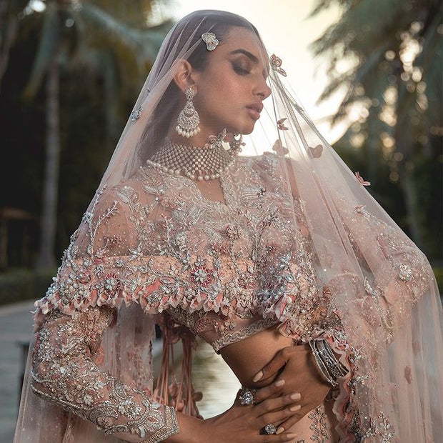 Heavy Baby Pink Lehenga Choli