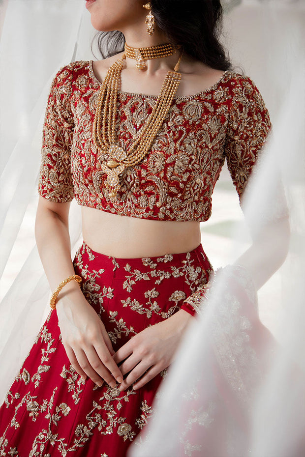 Heavy Bridal Red Lehenga Choli for Indian Bridal Wear 2022