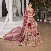 Heavy Indian Bridal Wear Maroon Red Lehenga Choli Dress