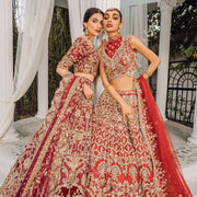 Heavy Indian Bridal Wear Maroon Red Lehenga Choli Dress 2022