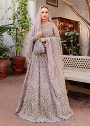 Heavy Lilac Lehenga Choli for Pakistani Mehndi Dresses