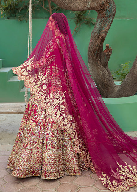 Heavy Pink Lehenga Gown 