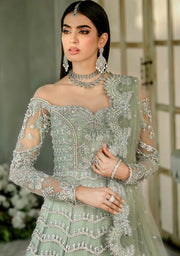 Heavy Pistachio Lehenga Gown 2023