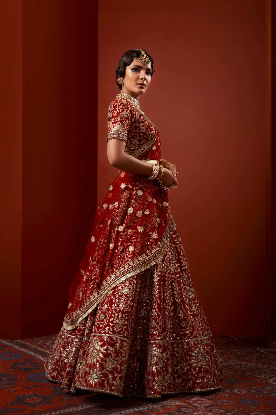 Heavy Red Lehenga Bridal