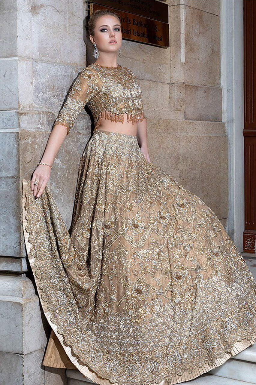 Heavy Yellow Bridal Lehenga Choli Indian Bridal Wear