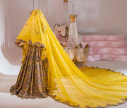 Heavy Yellow Bridal Lehenga Pakistani Wedding Dresses 2023