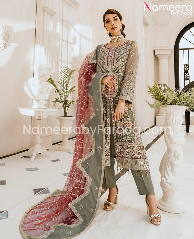 heavy zardosi work salwar kameez