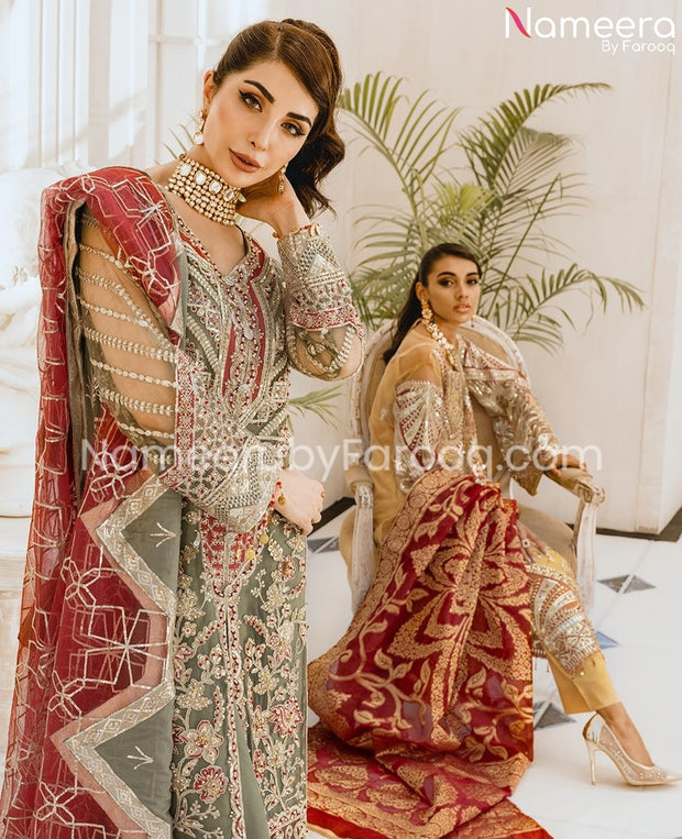 heavy zardosi work salwar kameez 2021