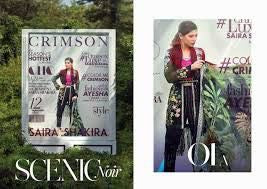 Beutifull chiffon dress by crimson in black color Model#C 802
