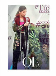 Beutifull chiffon dress by crimson in black color Model#C 802
