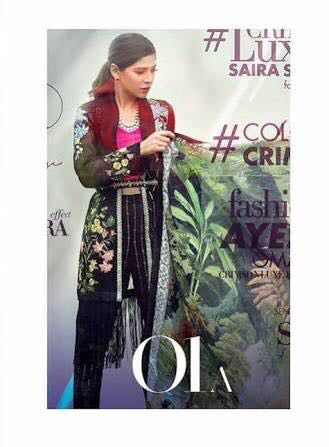 Beutifull chiffon dress by crimson in black color Model#C 802