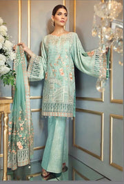 Beautiful chiffon dress by ayra in light turquoise color