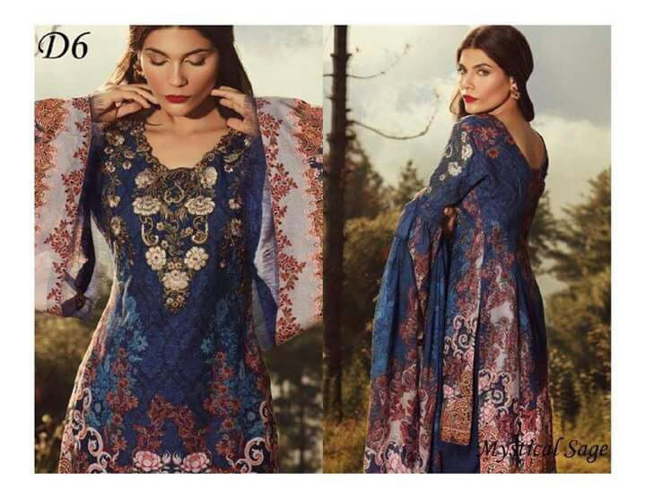 Beutifull winter dress by sana safinaz with woolen shawl Model # W 902
