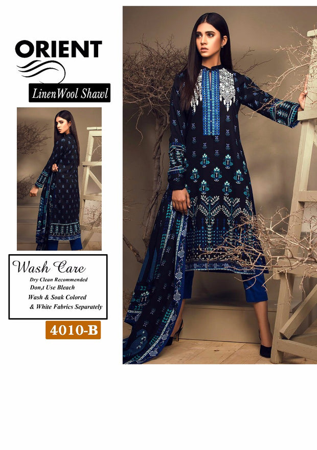 Beutifull winter dress by orient with woolen shawl Model # W 899