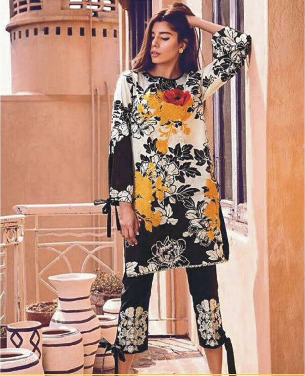 Beutifull winter dress by ethnic with woolen shawl Model#W 905