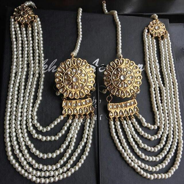 Kundan mala necklesd with beautiful pure perfection mala Model#Kundan 4