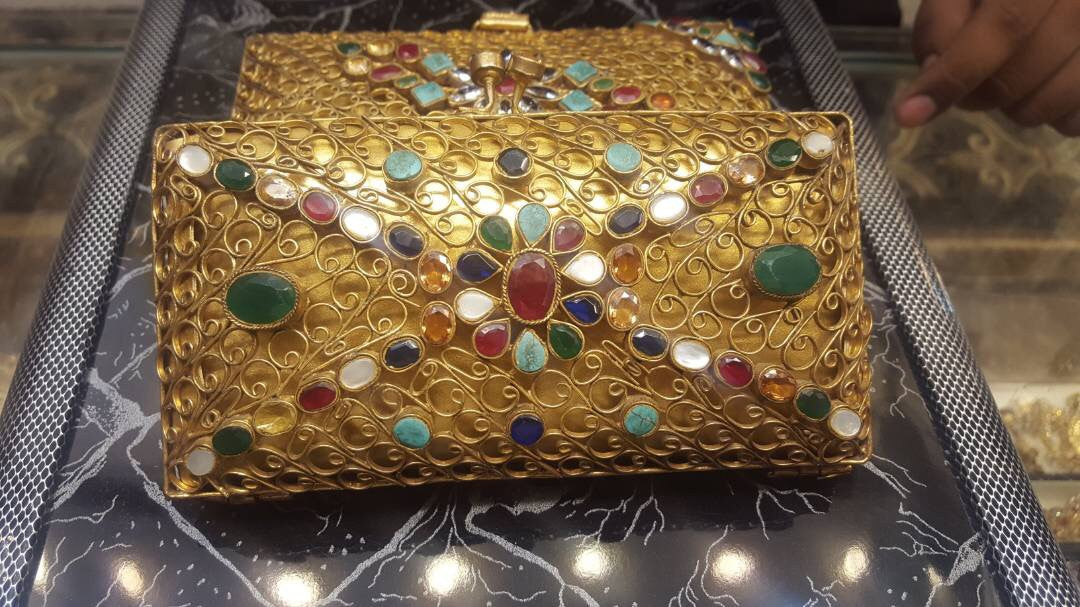 Bridal Kundan clutch With multi Kundan Model#Kundan24