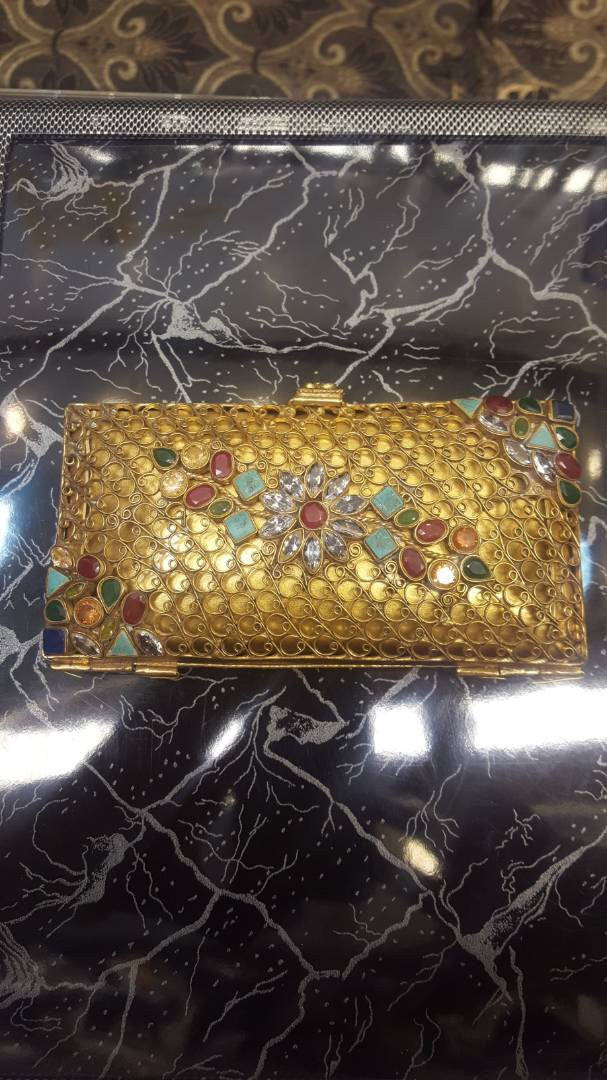 Bridal Kundan clutch With multi Kundan Model#Kundan24