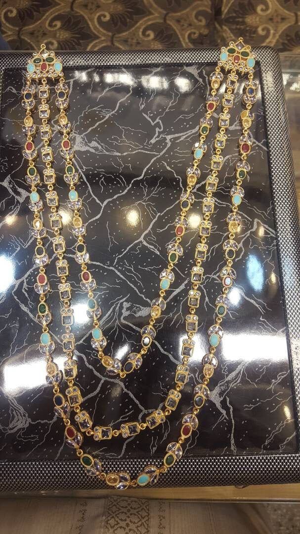 Kundan multi mala nackless Model#Kundan 11