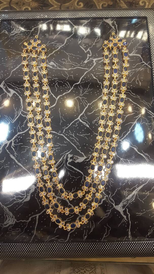 Kundan mala nackless in black color Model#Kundan 14