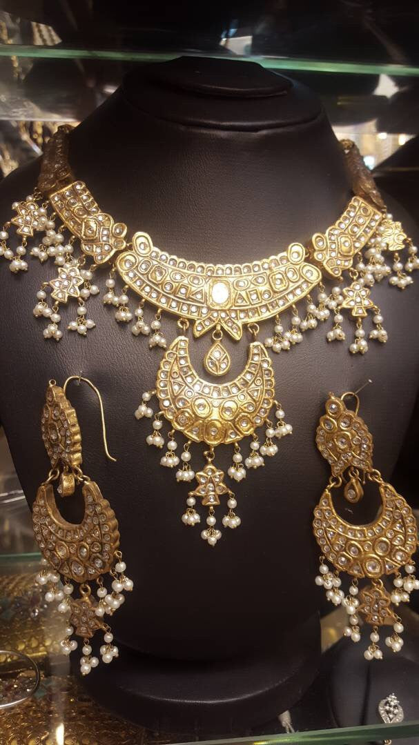 Bridal Kundan nackless and jhumka  set Model# Kundan 20