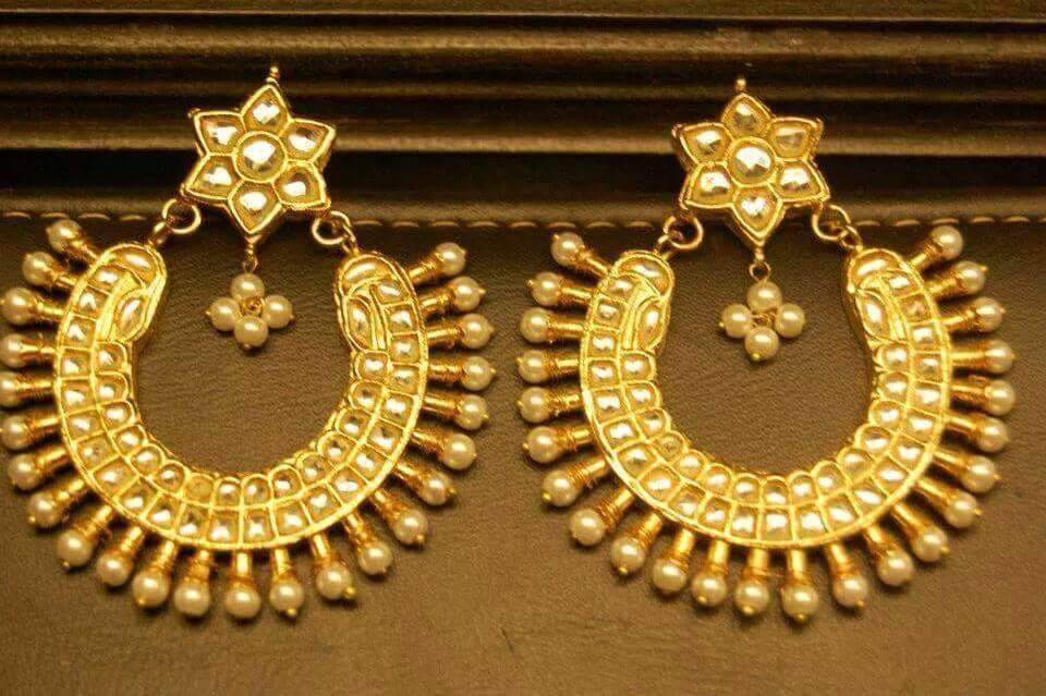 Kundan Bali style earrings Model#Kundan 29