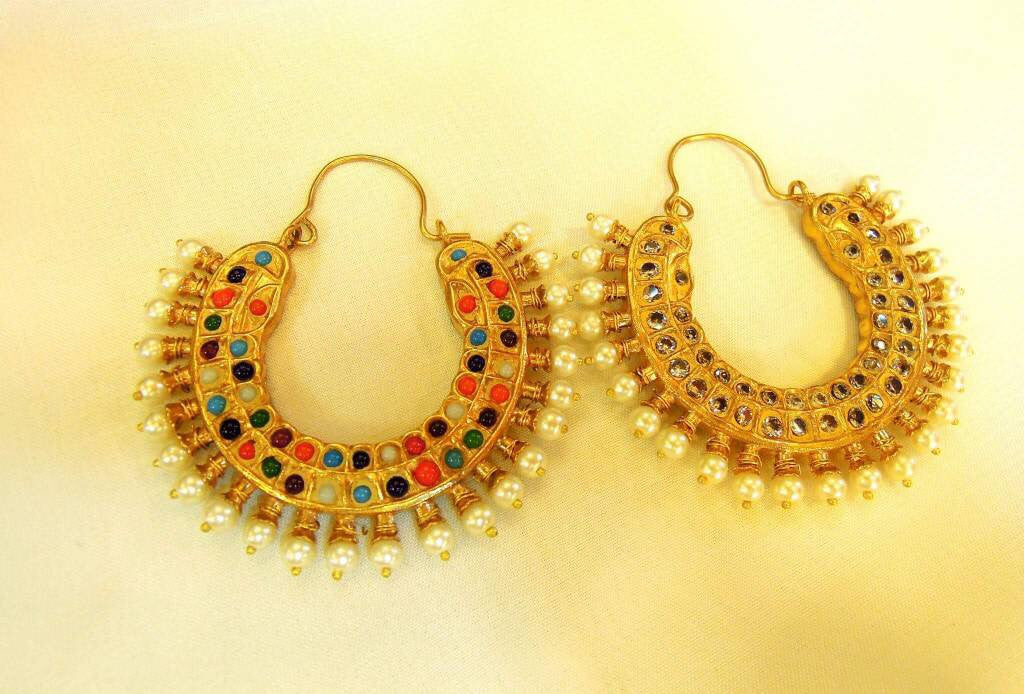 Kundan earrings in Bali style Model#Kundan 29