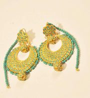 Kundan earrings in Bali style Model# Kundan 33