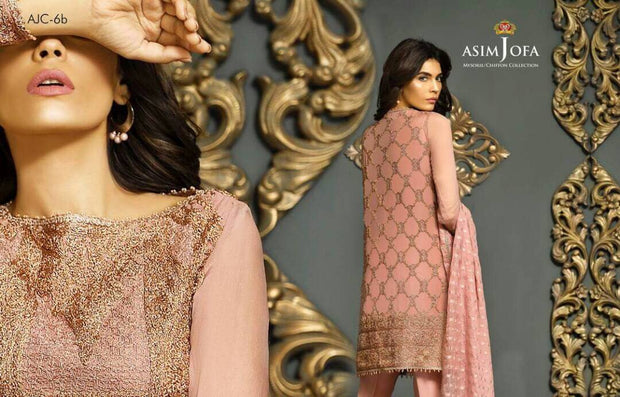 Eid dresses 2017 in chiffon by asim jofa Model#Eid 277